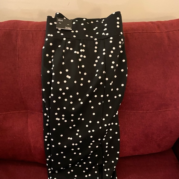 Alfani Pencil Skirt Polka Dot Black and White Women’s Size 20W - Picture 1 of 6